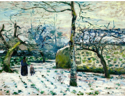 VCP-393 Camille Pissarro - Sníh v Montfoucault