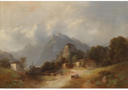 SO X 269 Franz Barbarini - Vesnice v alpském údolí