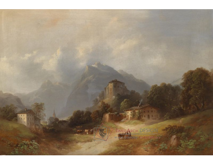 SO X 269 Franz Barbarini - Vesnice v alpském údolí