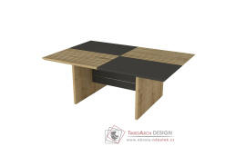 LENTA, konferenční stolek 90x60cm, zafir / antracit / bona