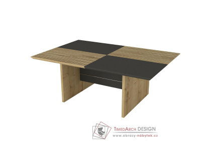 LENTA, konferenční stolek 90x60cm, zafir / antracit / bona