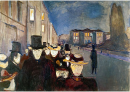 VEM13-08 Edvard Munch - Večer na Karl Johan-Gate