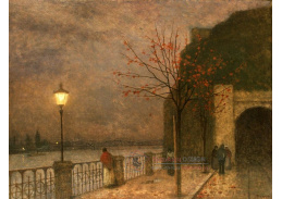Jakub Schikaneder - Večerní nálada pod Vyšehradem