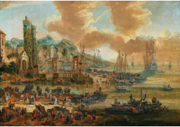 DDSO-1841 Pieter Casteels - Pohled na přístav