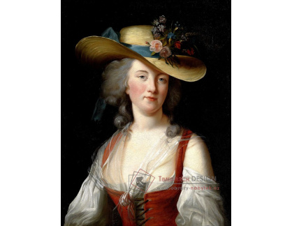 XV-486 Elisabeth Vigée-Lebrun - Portrét Anne Catherine Le Preudhomme Chatenoy hraběnky z Verdunu