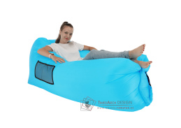 LEBAG, nafukovací sedací vak - lazy bag, modrá