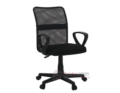 REMO 3 NEW, kancelářská židle, síťovina černá