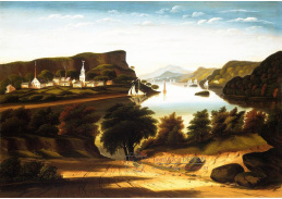 DDSO-4282 Thomas Chambers - Pohled na jezero George a vesnici Caldwell