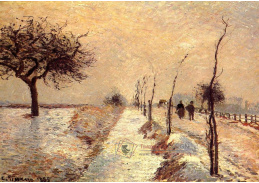 VCP-197 Camille Pissarro - Cesta do Eragny v zimě
