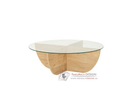 GROTE, konferenční stolek pr. 90cm, dub sapphire