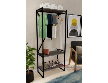 BILBAO, věšák na šaty, černá / antracit