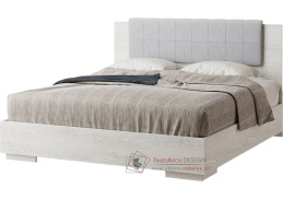 GRANUM, postel 160x200cm, light artwood / industrial