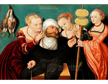 DDSO-3524 Hans Cranach - Herkules na dvoře Omphaly