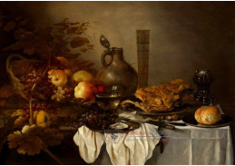 D-9663 Pieter Claesz - Stůl s košíkem ovoce a vinné révy