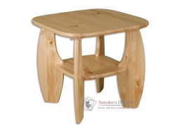 TS-115, konferenční stolek pr. 65cm, borovicový masiv