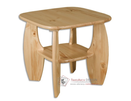 TS-115, konferenční stolek pr. 65cm, borovicový masiv