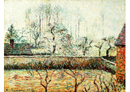 VCP-346 Camille Pissarro - Krajina s domem a zděným plotem v Eragny