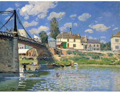 VANG1 Alfred Sisley - Most v Villeneuve-la-Garenne