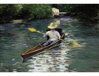 KO I-357 Gustave Caillebotte - Kanoe na řece Yerres