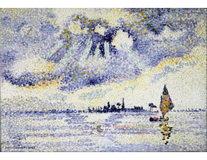 KO I-407 Henri Edmond Cross - Západ slunce na laguně v Benátkách