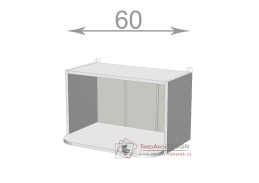 horní regál na mikrovlnku š.60, v.36, Modena WM6036, bílá