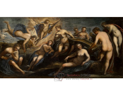 A-3884 Tintoretto - Apollo a koncert múz