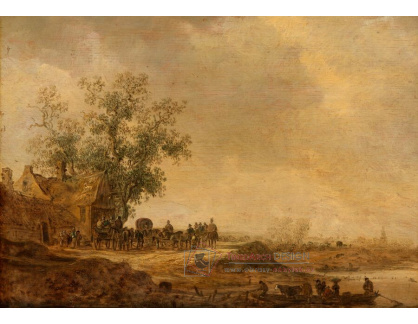 A-7479 Jan van Goyen - Zastávka před hostincem