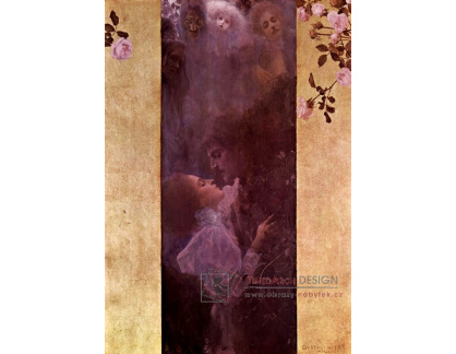 VR3-30 Gustav Klimt - Láska, 60x40 cm