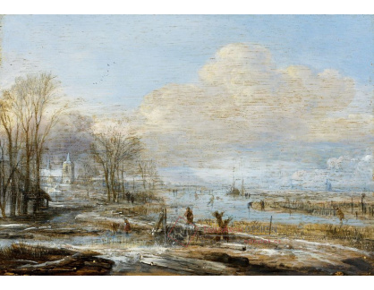 SO XVI-38 Aert van der Neer - Zimní krajina s bruslaři
