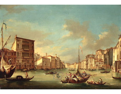 KO VI-46 Neznámý autor - Pohled na Grand Canal s kostelem San Geremia Benátkách