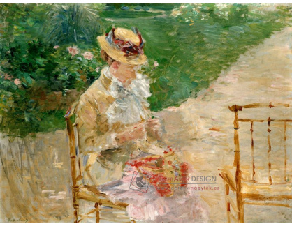 A-3379 Berthe Morisot - Mladá žena při pletení