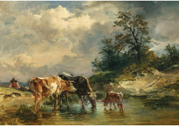 A-8334 Friedrich Gauermann - Krávy u napajedla
