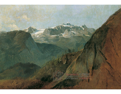 D-7219 Friedrich August Mathias Gauermann - Dachstein z Plassen poblíž Hallstattu