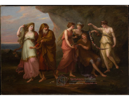 DDSO-1509 Angelica Kauffman - Telemachus a nymfa Calypso