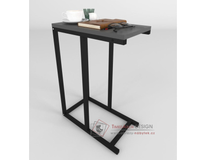 LANDEN, příruční stolek, černá / antracit