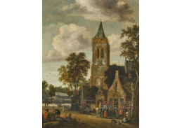 A-8876 Solomon Rombouts - Trh na náměstí u kostela