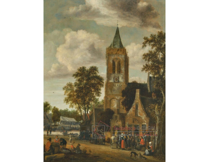 A-8876 Solomon Rombouts - Trh na náměstí u kostela