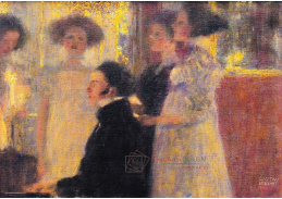 R3-37 Gustav Klimt - Schubert u klavíru