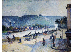 VCP-378 Camille Pissarro - Přístavní hráz v Rouen