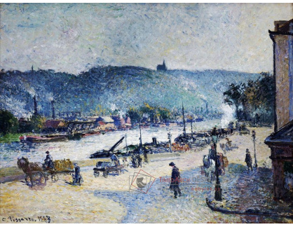 VCP-378 Camille Pissarro - Přístavní hráz v Rouen