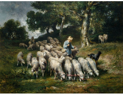 VSO 1100 Louis Robbe - Pastýř se stádem ovci
