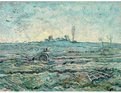 A-3199 Vincent van Gogh - Zasněžené pole s branami