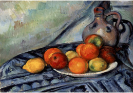 VR10-24 Paul Cézanne - Ovoce a džbán na stole