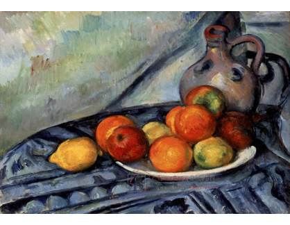 VR10-24 Paul Cézanne - Ovoce a džbán na stole