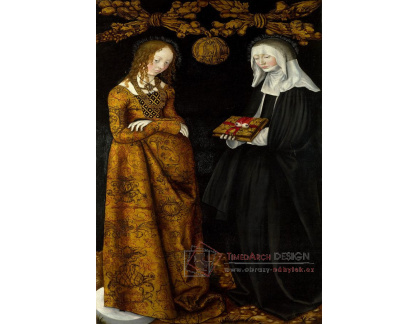 VlCR-143 Lucas Cranach - Svatá Christina a Ottilia