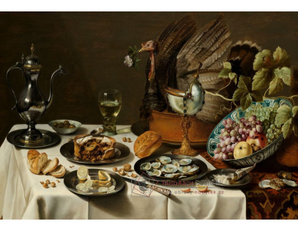 VH439 Pieter Claesz - Zátiší s tureckým koláčem