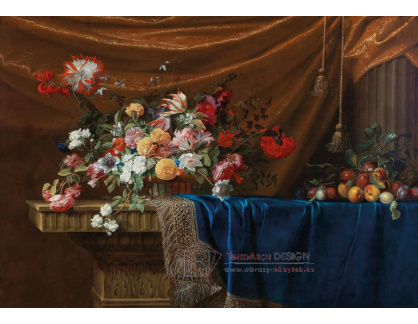 DDSO-1695 Jean Michel Picart - Květinové zátiší s ovocem