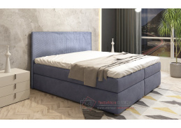 LUNAR, čalouněná postel 140x200cm, látka Monolith 70 modrošedá