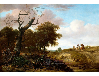 A-5418 Jan Wijnants - Lovecká společnost v dunách