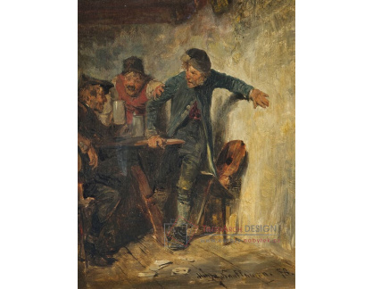 A-8561 Hugo Kauffmann - Scéna z taverny